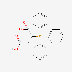 4-ethoxy-4-oxo-3-(triphenyl-λ5-phosphanylidene)butanoic acid