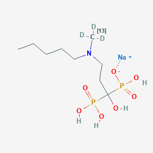 sodium;hydroxy-[1-hydroxy-3-[pentyl(trideuterio(113C)methyl)amino]-1-phosphonopropyl]phosphinate