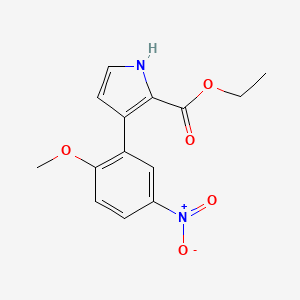 Ethyl 3-(2-Methoxy-5-nitrophenyl)-1H-pyrrole-2-carboxylate