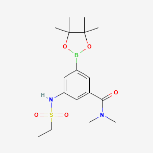 3-Ethanesulfonylamino-N,N-dimethyl-5-(4,4,5,5-tetramethyl-[1,3,2]dioxaborolan-2-yl)-benzamide