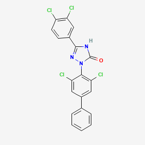 2-(3,5-Dichlorobiphenyl-4-yl)-5-(3,4-dichlorophenyl)-1,2-dihydro-3H-1,2,4-triazol-3-one