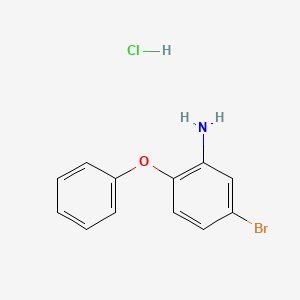 molecular formula C12H11BrClNO B1372164 5-Bromo-2-phenoxyaniline hydrochloride CAS No. 1185304-59-9