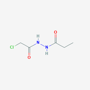 molecular formula C5H9ClN2O2 B1372173 N'-(2-氯乙酰基)丙烷酰肼 CAS No. 38090-72-1