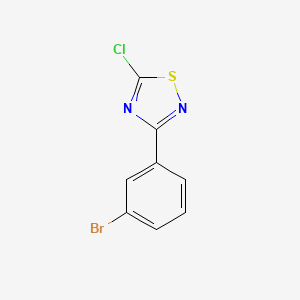 molecular formula C8H4BrClN2S B1372176 3-(3-Bromophenyl)-5-chloro-1,2,4-thiadiazole CAS No. 1053659-07-6