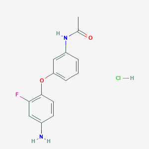 N-[3-(4-Amino-2-fluorophenoxy)phenyl]acetamide hydrochloride