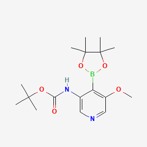 tert-Butyl 5-methoxy-4-(4,4,5,5-tetramethyl-1,3,2-dioxaborolan-2-yl)pyridin-3-ylcarbamate