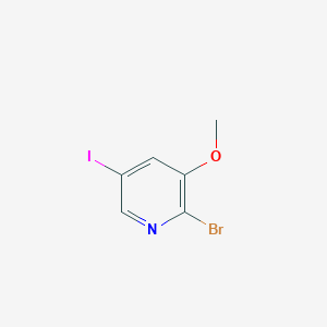 molecular formula C6H5BrINO B1372188 2-Bromo-5-iodo-3-methoxypyridine CAS No. 1131335-43-7