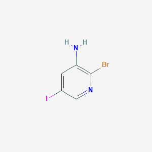molecular formula C5H4BrIN2 B1372190 2-溴-5-碘吡啶-3-胺 CAS No. 1138444-06-0