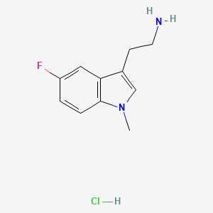 molecular formula C11H14ClFN2 B1372194 2-(5-Fluoro-1-methyl-1H-indol-3-yl)-ethylamine hydrochloride CAS No. 1185142-42-0