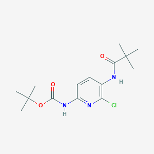 tert-Butyl 6-chloro-5-pivalamidopyridin-2-ylcarbamate