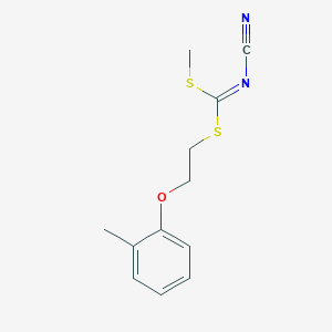 Methyl [2-(2-methylphenoxy)ethyl]-cyanocarbonimidodithioate