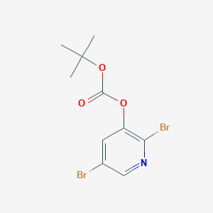 molecular formula C10H11Br2NO3 B1372199 tert-Butyl 2,5-dibromopyridin-3-yl carbonate CAS No. 1142192-26-4