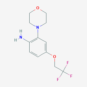 2-Morpholino-4-(2,2,2-trifluoroethoxy)aniline