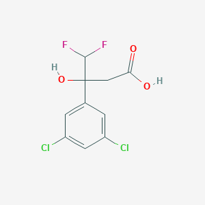 3-(3,5-Dichlorophenyl)-4,4-difluoro-3-hydroxybutanoic acid