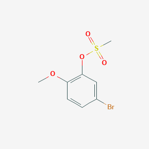 molecular formula C8H9BrO4S B1372210 5-Bromo-2-methoxyphenyl methanesulfonate CAS No. 871571-19-6