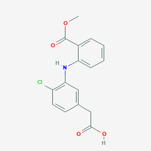 2-(4-Chloro-3-((2-(methoxycarbonyl)phenyl)amino)phenyl)acetic acid