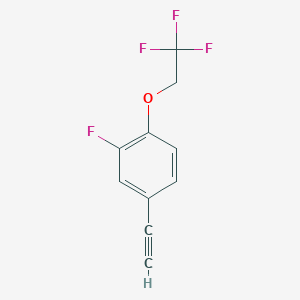 4-Ethynyl-2-fluoro-1-(2,2,2-trifluoroethoxy)-benzene