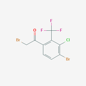 4'-Bromo-3'-chloro-2'-(trifluoromethyl)phenacyl bromide