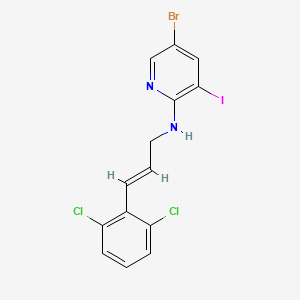 5-Bromo-N-(3-(2,6-dichlorophenyl)allyl)-3-iodopyridin-2-amine