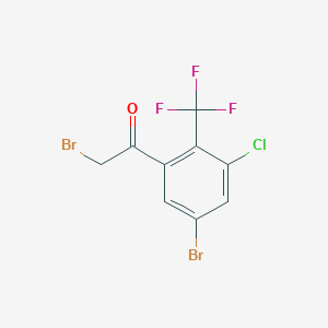 5'-Bromo-3'-chloro-2'-(trifluoromethyl)phenacyl bromide