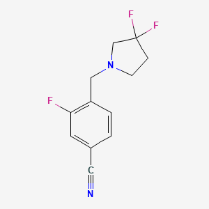 4-(3,3-Difluoropyrrolidin-1-ylmethyl)-3-fluorobenzonitrile