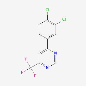 6-(3,4-Dichlorophenyl)-4-(trifluoromethyl)pyrimidine