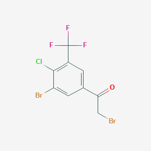 3'-Bromo-4'-chloro-5'-(trifluoromethyl)phenacyl bromide