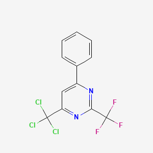 4-Phenyl-6-(trichloromethyl)-2-(trifluoromethyl)pyrimidine