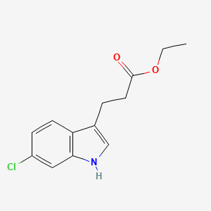 molecular formula C13H14ClNO2 B13722232 Ethyl 3-(6-Chloro-3-indolyl)propanoate 