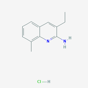 2-Amino-3-ethyl-8-methylquinoline hydrochloride