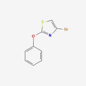 molecular formula C9H6BrNOS B1372227 4-Bromo-2-phenoxythiazole CAS No. 1065074-43-2