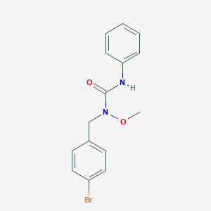 molecular formula C15H15BrN2O2 B137223 1-(4-Bromobenzyl)-1-methoxy-3-phenylurea CAS No. 149281-92-5