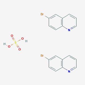 molecular formula C18H14Br2N2O4S B1372230 Bis(6-Bromoquinoline)sulfate CAS No. 1072944-78-5