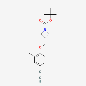 3-(4-Ethynyl-2-methyl-phenoxymethyl)-azetidine-1-carboxylic acid tert-butyl ester