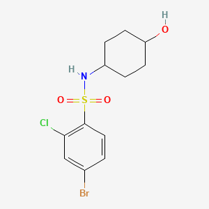 4-Bromo-2-chloro-N-(trans-4-hydroxycyclohexyl)benzenesulfonamide