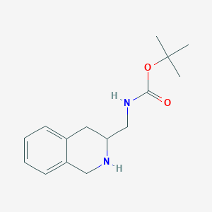 molecular formula C15H22N2O2 B1372239 (1,2,3,4-Tetrahydro-isoquinolin-3-ylmethyl)-carbamic acid tert-butyl ester CAS No. 885273-85-8