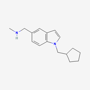 {[1-(Cyclopentylmethyl)-1H-indol-5-yl]methyl}(methyl)amine