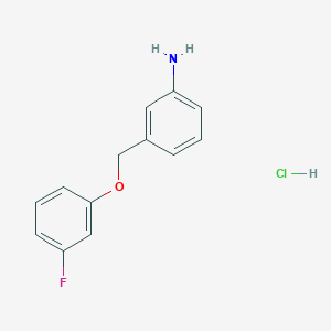 3-[(3-Fluorophenoxy)methyl]aniline hydrochloride