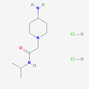 2-(4-aminopiperidin-1-yl)-N-(propan-2-yl)acetamide dihydrochloride