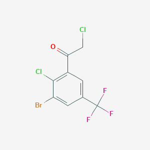 3'-Bromo-2'-chloro-5'-(trifluoromethyl)phenacyl chloride