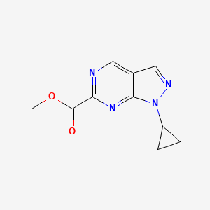 Methyl 1-Cyclopropyl-1H-pyrazolo[3,4-d]pyrimidine-6-carboxylate