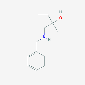 molecular formula C12H19NO B1372252 1-(Benzylamino)-2-methylbutan-2-ol CAS No. 939793-33-6