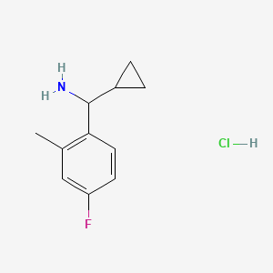 Cyclopropyl(4-fluoro-2-methylphenyl)methanamine hydrochloride