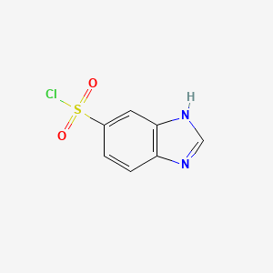 molecular formula C7H5ClN2O2S B1372258 1h-Benzimidazole-6-sulfonyl chloride CAS No. 1094350-38-5