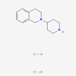 molecular formula C14H22Cl2N2 B1372267 2-(4-Piperidinyl)-1,2,3,4-tetrahydroisoquinoline dihydrochloride CAS No. 871113-10-9