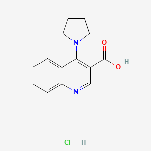 4-Pyrrolidin-1-ylquinoline-3-carboxylic acid hydrochloride