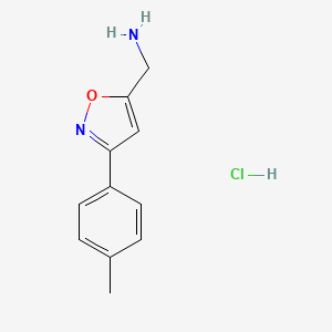 (3-(p-Tolyl)isoxazol-5-yl)methanamine hydrochloride