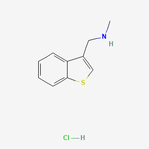 molecular formula C10H12ClNS B1372273 (1-Benzothiophen-3-ylmethyl)(methyl)amine hydrochloride CAS No. 1170418-84-4