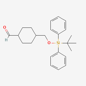 (1r,4r)-4-(((tert-Butyldiphenylsilyl)oxy)methyl)cyclohexanecarbaldehyde