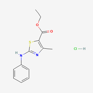 Ethyl 2-anilino-4-methyl-1,3-thiazole-5-carboxylate hydrochloride